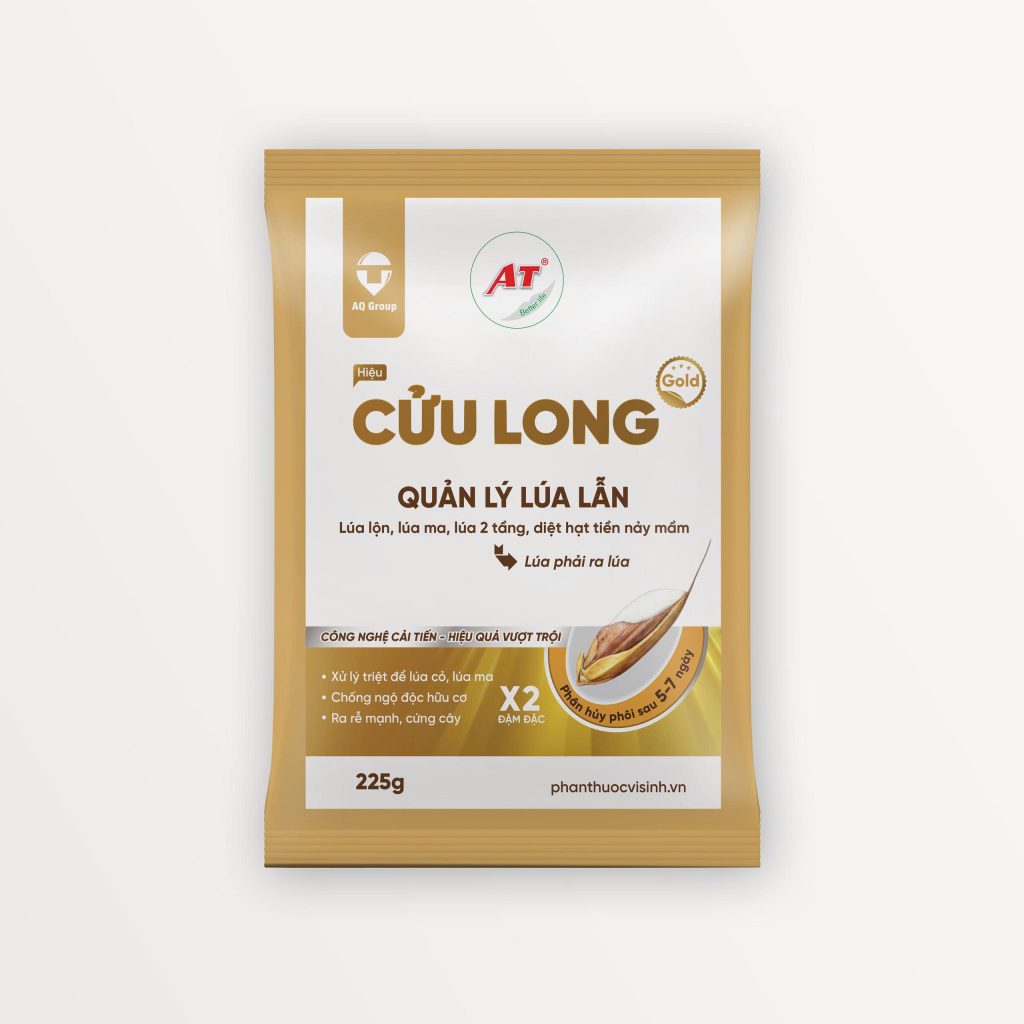 AT Cửu Long - Xử lý lúa lộn, lúa cỏ, lúa ma, chống xì phèn, chết cây con
