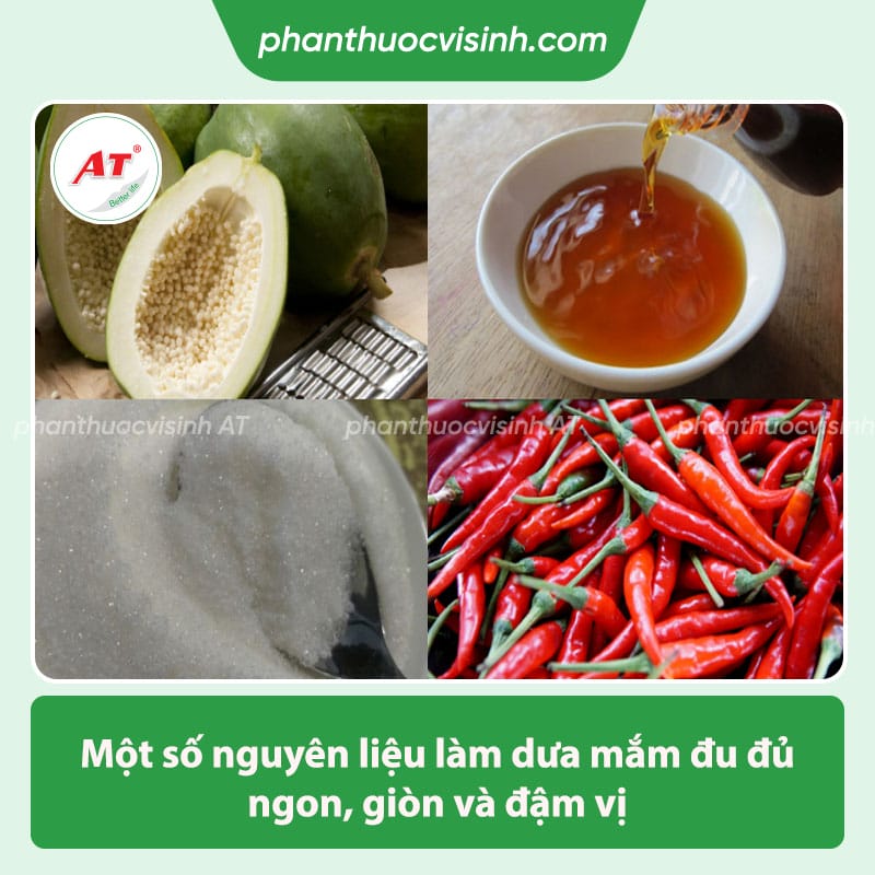 Cách làm dưa mắm đu đủ giòn ngon, đơn giản tại nhà 2 Cách làm dưa mắm đu đủ giòn ngon, đơn giản tại nhà