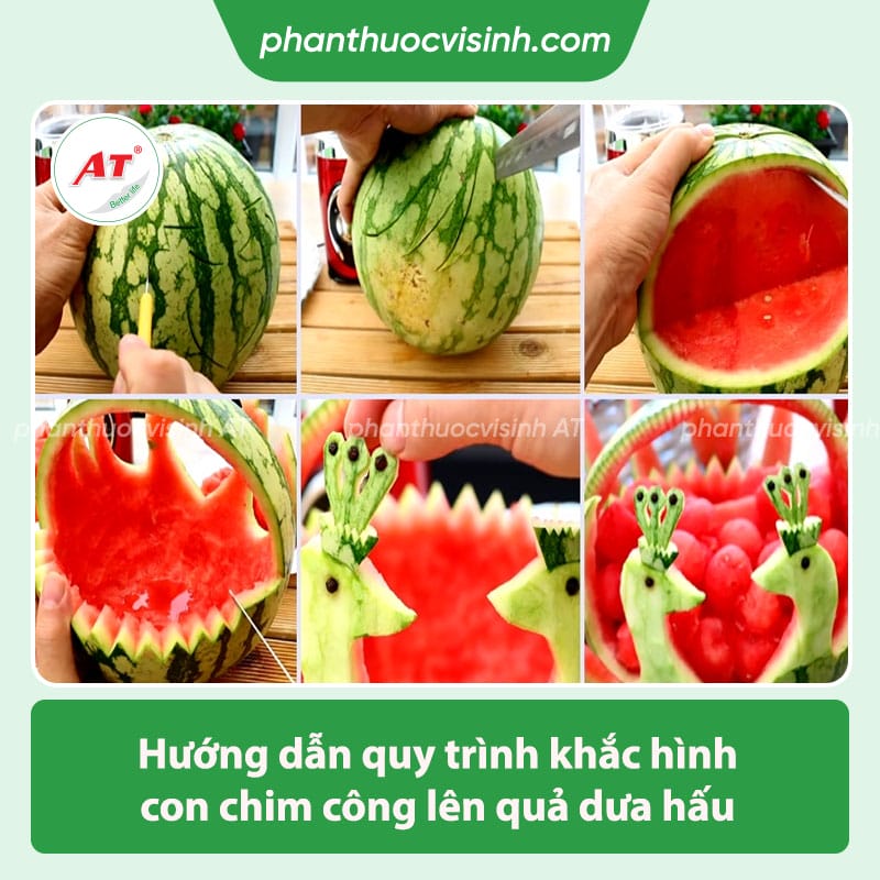 Cách khắc chữ trên dưa hấu đẹp, hay và ý nghĩa cho ngày Tết 6 Cách khắc chữ trên dưa hấu, đơn giản cho mâm cúng ngày Tết