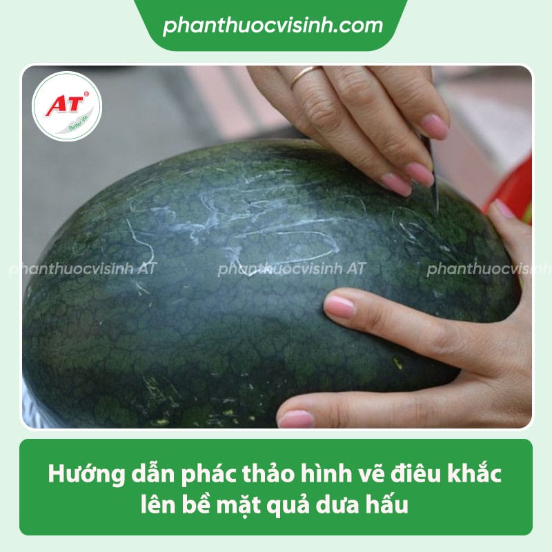 Cách khắc chữ trên dưa hấu đẹp, hay và ý nghĩa cho ngày Tết 2 Cách khắc chữ trên dưa hấu, đơn giản cho mâm cúng ngày Tết