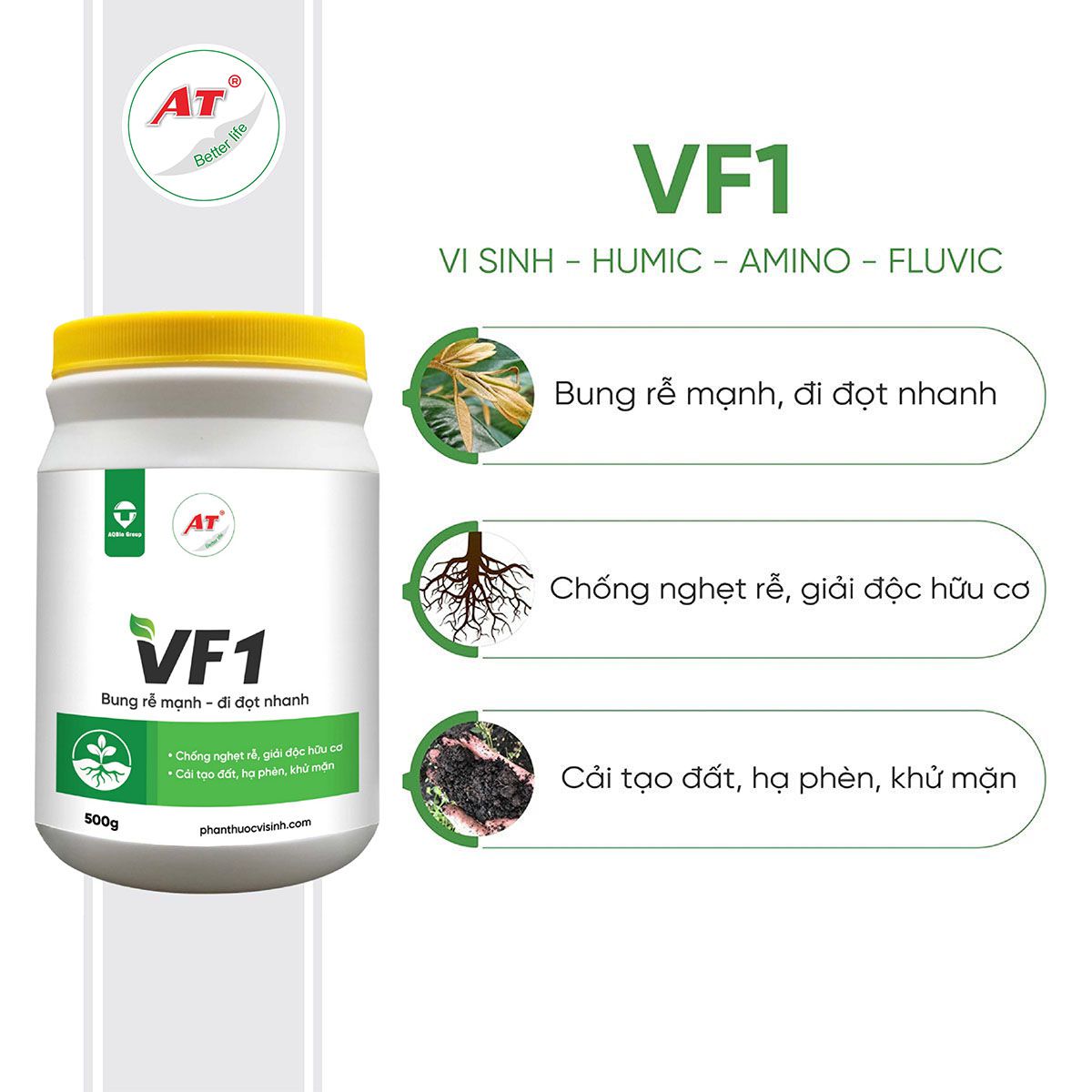 VF1 - Bung rễ mạnh, đi đọt nhanh 2 Thuốc siêu ra rễ cực mạnh VF1 đi đọt nhanh, chống nghẹt rễ