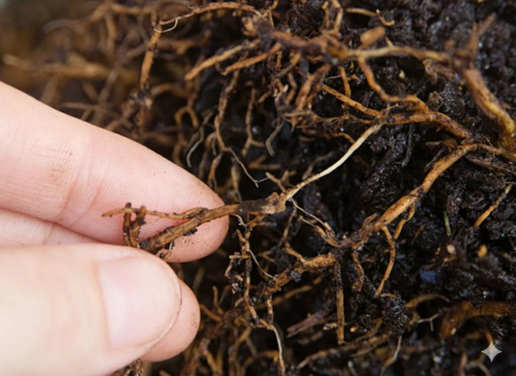 Dấu hiệu thối rễ cây điều