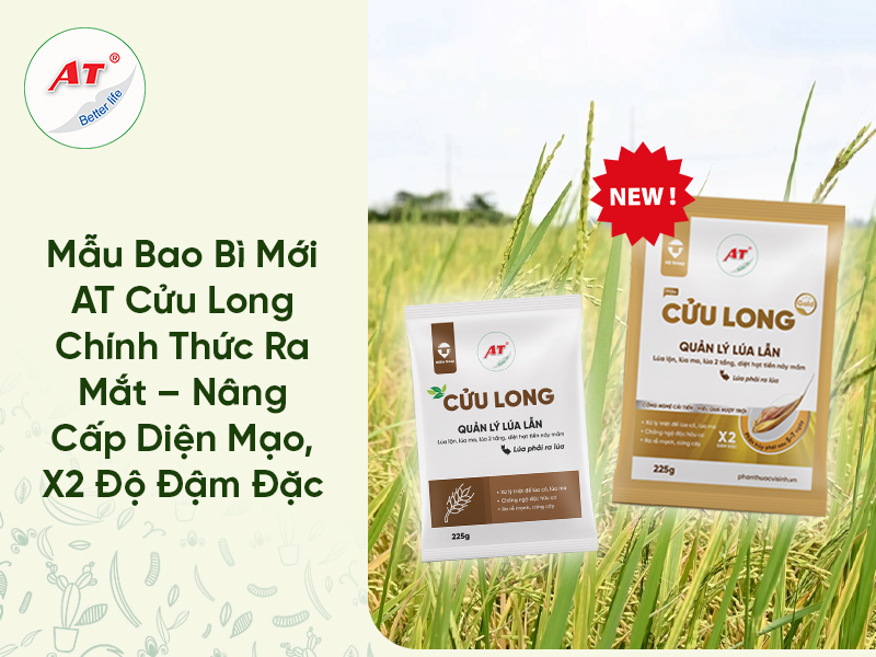 Mẫu Bao Bì Mới AT Cửu Long Chính Thức Ra Mắt – Nâng Cấp Diện Mạo, X2 Độ Đậm Đặc