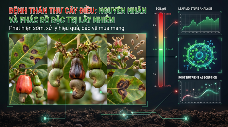 BỆNH THÁN THƯ CÂY ĐIỀU