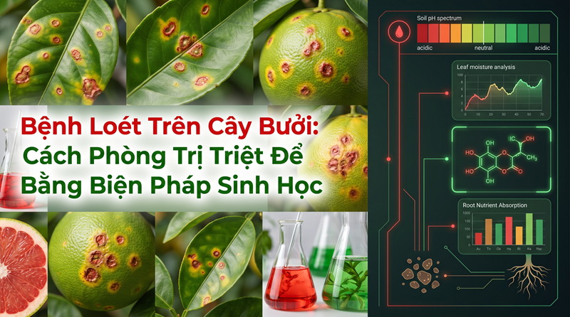 Bệnh Loét Trên Cây Bưởi: Cách Phòng Trị Triệt Để Bằng Biện Pháp Sinh Học