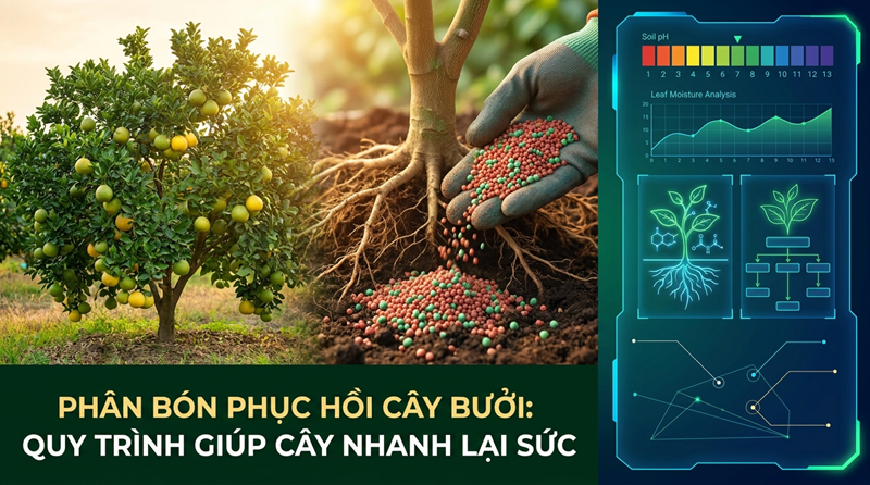Bón Phân Phục Hồi Cây Bưởi: Quy Trình Giúp Cây Nhanh Lấy Lại Sức