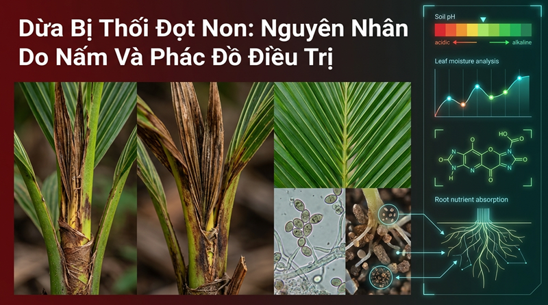Dừa Bị Thối Đọt Non