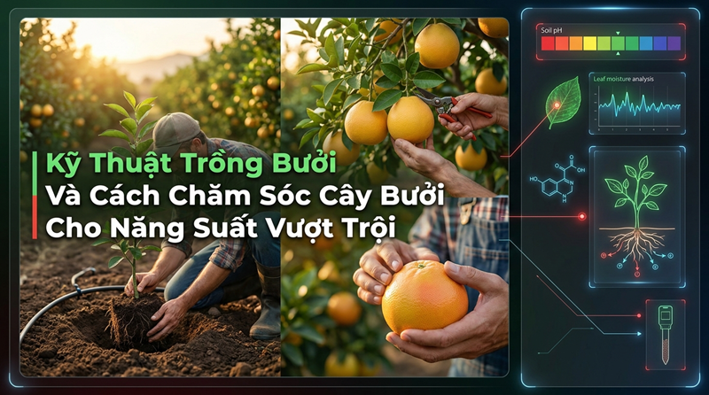 Kỹ Thuật Trồng Bưởi Và Cách Chăm Sóc Cây Bưởi Cho Năng Suất Vượt Trội