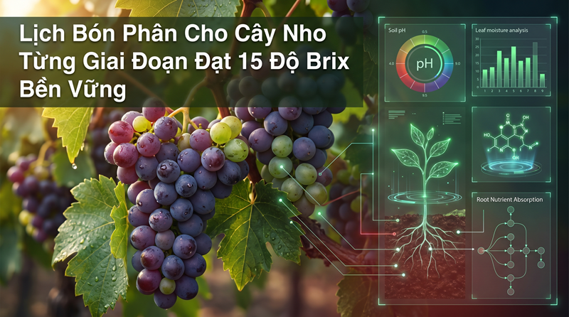 Lịch Bón Phân Cho Cây Nho