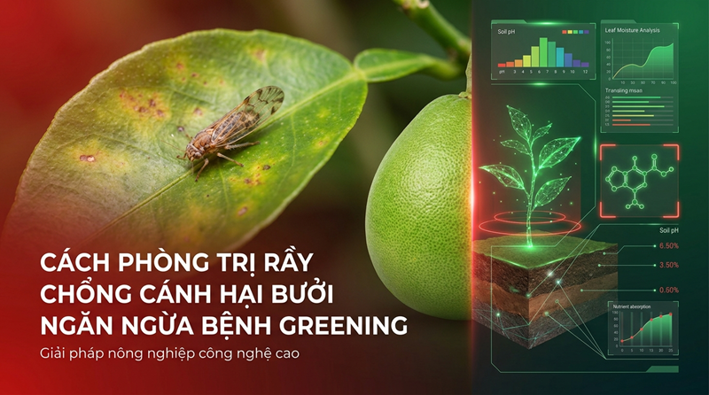 Cách Phòng Trị Rầy Chổng Cánh Hại Bưởi Ngăn Ngừa Bệnh Greening