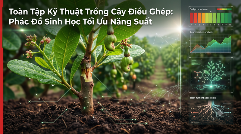 Toàn Tập Kỹ Thuật Trồng Cây Điều Ghép: Phác Đồ Sinh Học Tối Ưu Năng Suất