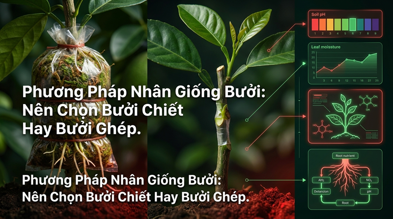 Phương Pháp Nhân Giống Bưởi: Nên Chọn Bưởi Chiết Hay Bưởi Ghép Để Canh Tác Bền Vững?