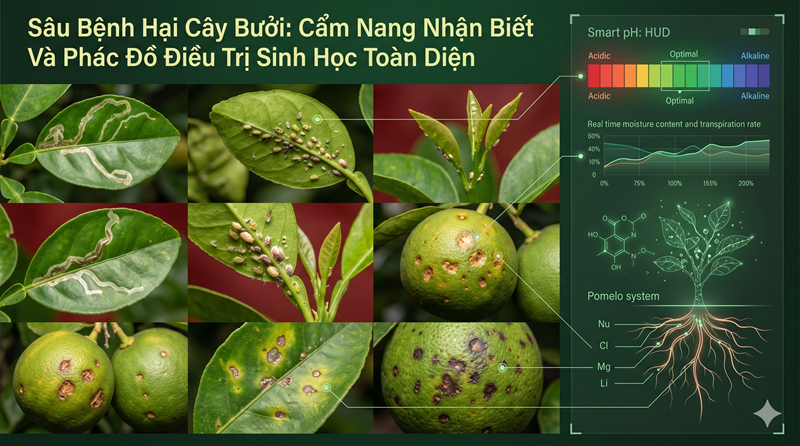 Sâu Bệnh Hại Cây Bưởi: Cẩm Nang Nhận Biết Và Phác Đồ Điều Trị Sinh Học Toàn Diện