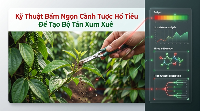 Bấm Ngọn Cành Tược Hồ Tiêu