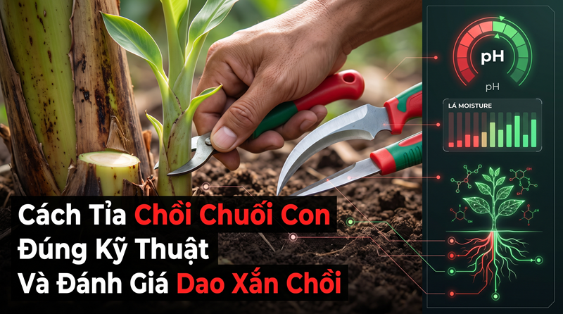 Cách Tỉa Chồi Chuối Con