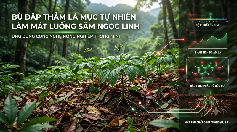 thảm mục tự nhiên cho sâm