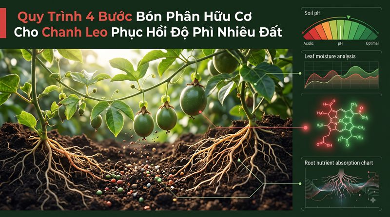 Quy Trình 4 Bước Bón Phân Hữu Cơ Cho Chanh Leo Phục Hồi Độ Phì Nhiêu Đất