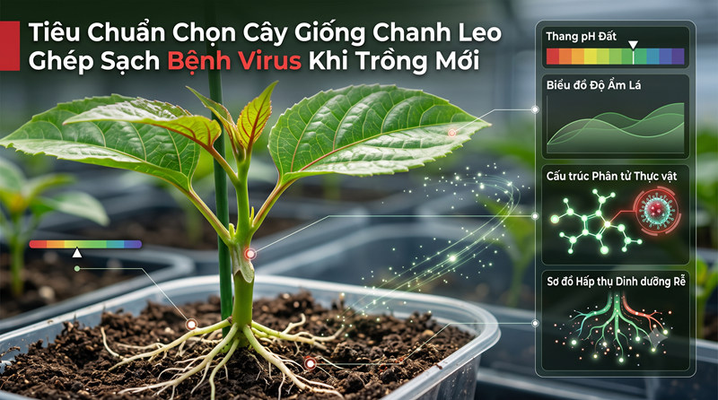 Tiêu Chuẩn Chọn Cây Giống Chanh Leo Ghép Sạch Bệnh Virus Khi Trồng Mới