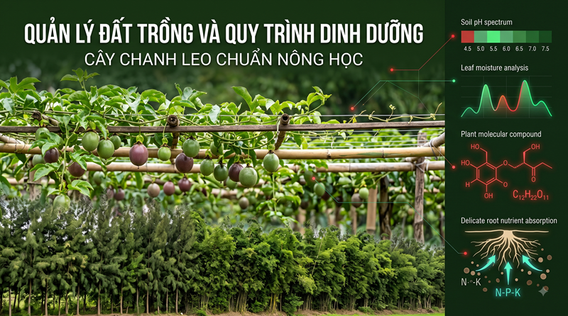 Cẩm Nang Quản Lý Đất Trồng Và Quy Trình Dinh Dưỡng Cây Chanh Leo Chuẩn Nông Học