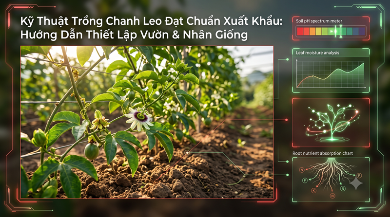 Kỹ Thuật Trồng Chanh Leo Đạt Chuẩn Xuất Khẩu: Hướng Dẫn Thiết Lập Vườn & Nhân Giống