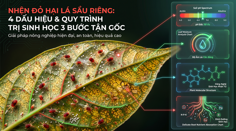 Nhện Đỏ Hại Lá Sầu Riêng