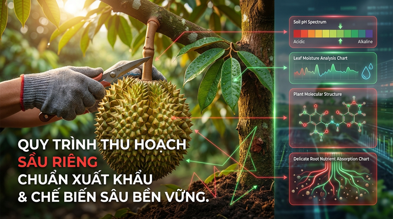 Quy Trình Thu Hoạch Sầu Riêng