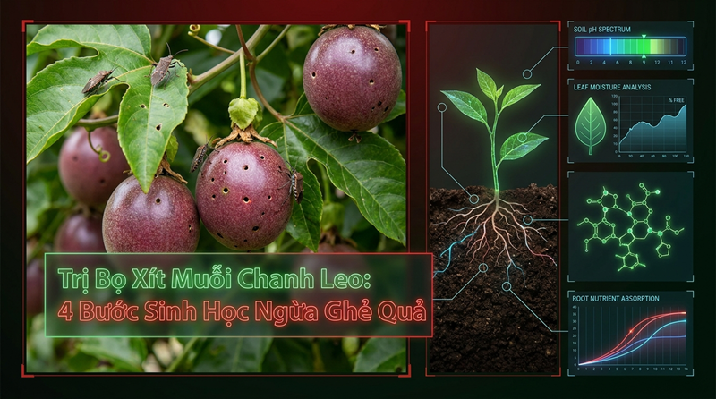 Trị Bọ Xít Muỗi Chanh Leo: 4 Bước Sinh Học Ngừa Ghẻ Quả Không Hóa Chất