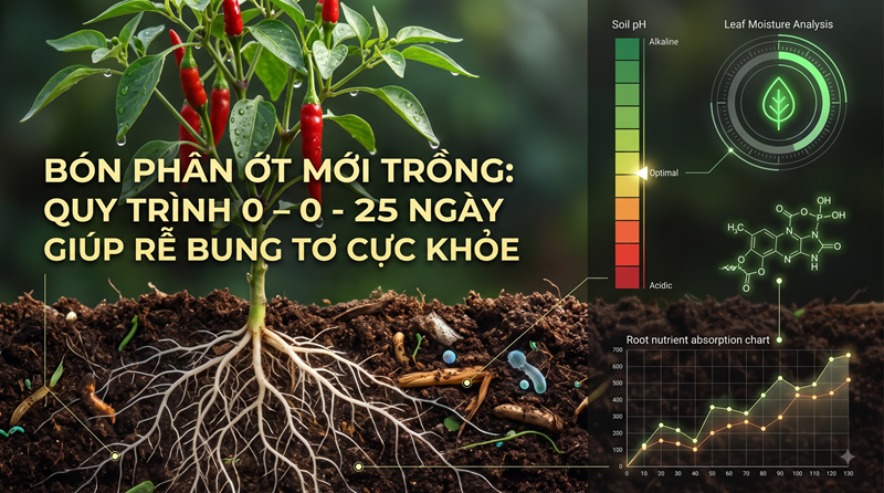 Bón Phân Ớt Mới Trồng