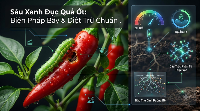 Sâu Xanh Đục Quả Ớt