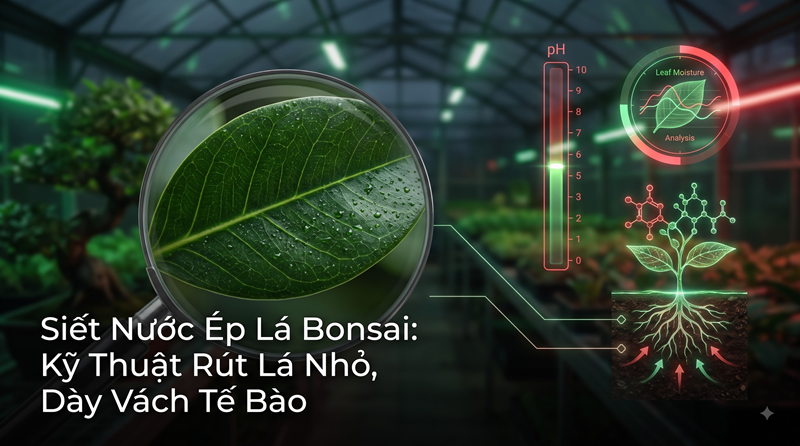 Siết Nước Ép Lá Bonsai