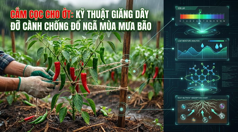 Cắm Cọc Cho Ớt