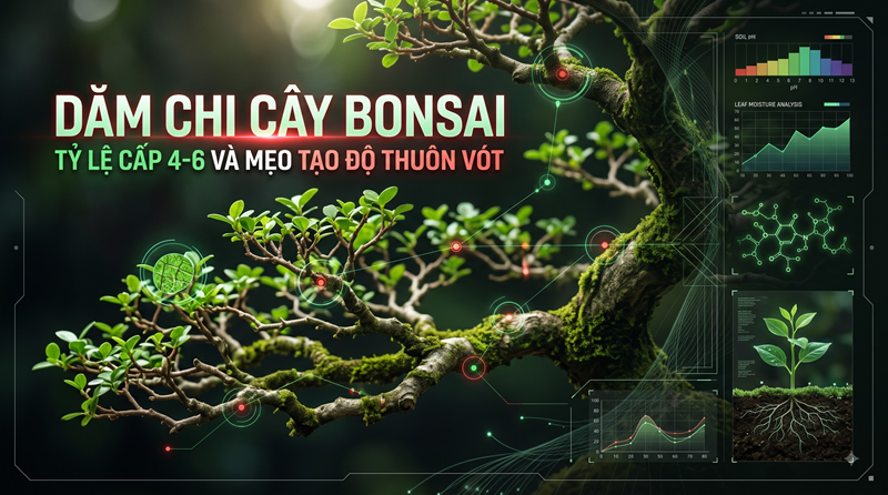 Dăm Chi Cây Bonsai: Tỷ Lệ Cấp 4-6 Và Mẹo Tạo Độ Thuôn Vót