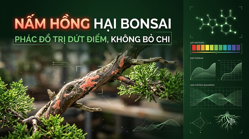 Nấm Hồng Hại Bonsai: Phác Đồ Trị Dứt Điểm, Không Bỏ Chi
